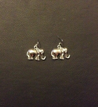 Brincos com elefantes pequenos Cód. Br9