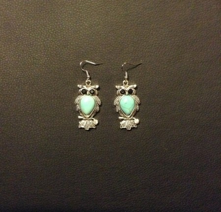 Brincos mocho azuis Cód. Br10