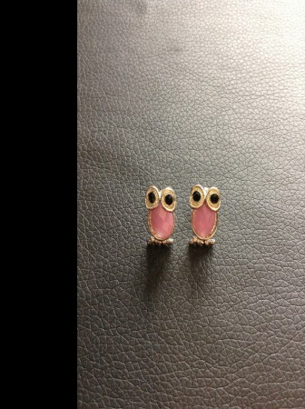 Brincos mocho cor de rosa pequenos Cód. Br25