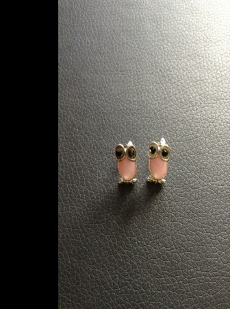 Brincos mocho cor de rosa pequenos Cód. Br27