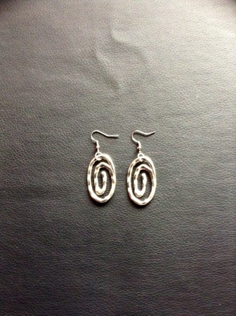Brincos prateados Cód. Br41