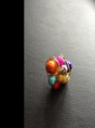 Anel com pedras grandes coloridas Cód. A9