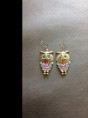 Brincos mochos dourados com brilhantes Cód. Br23